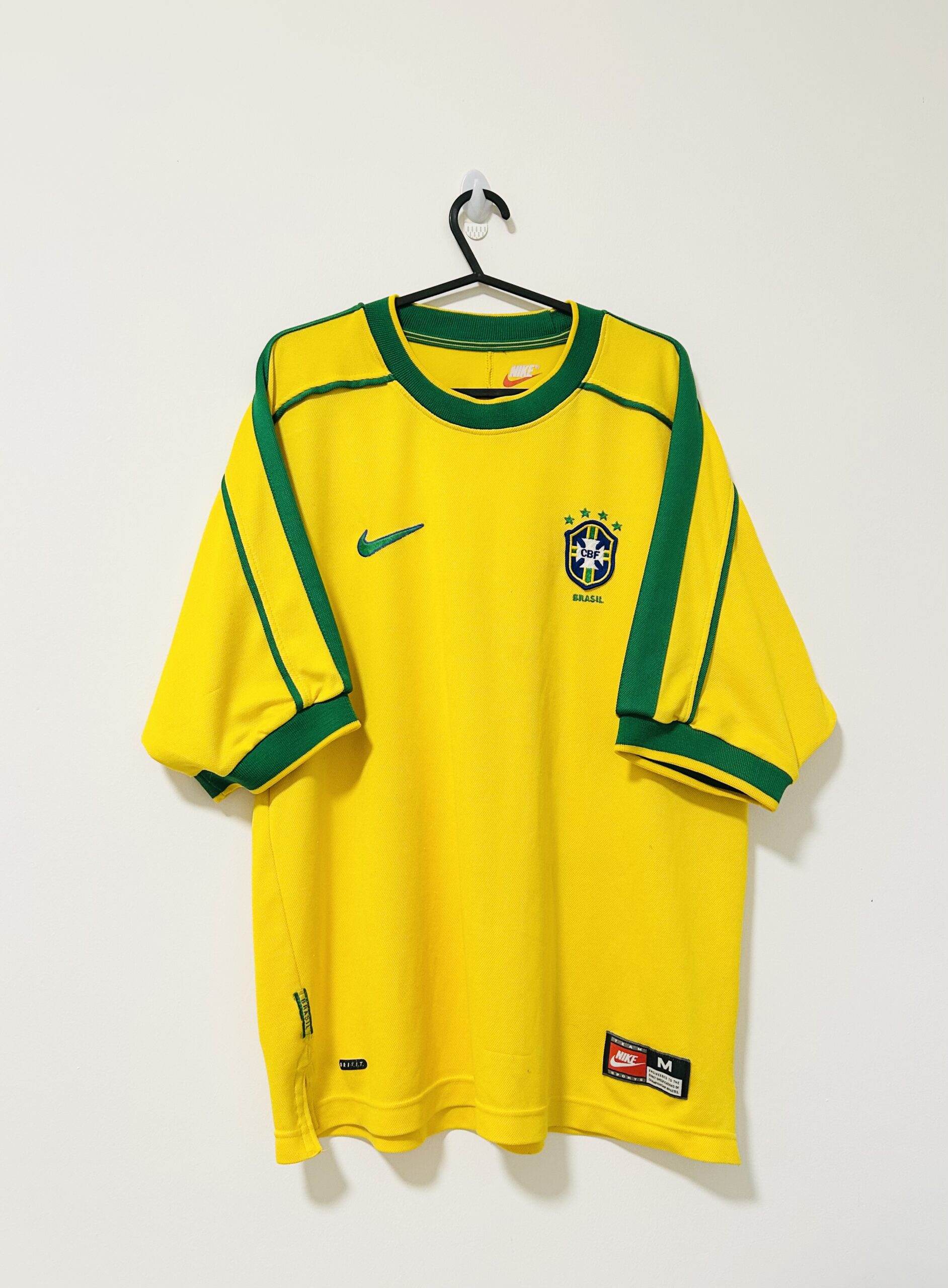 Brazil 1998 Home Jersey M
