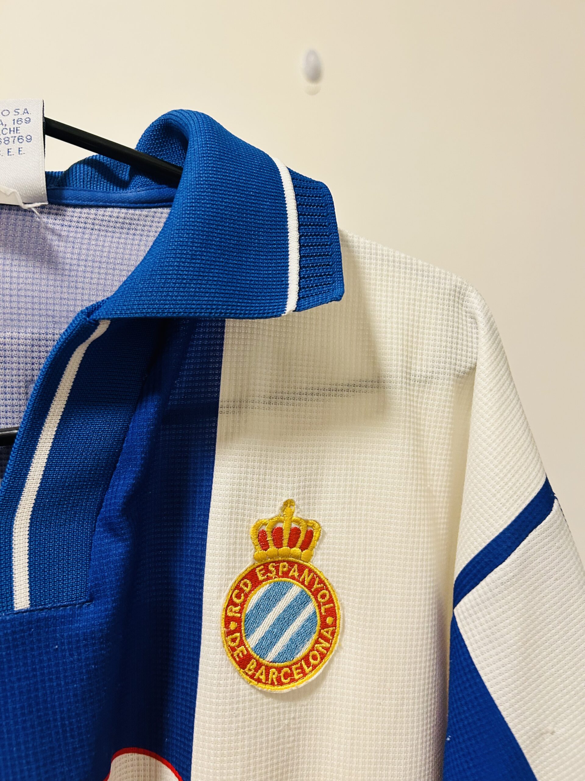 RCD ESPANYOL 1998/99 Home #10 carlos jersey XL - Image 5