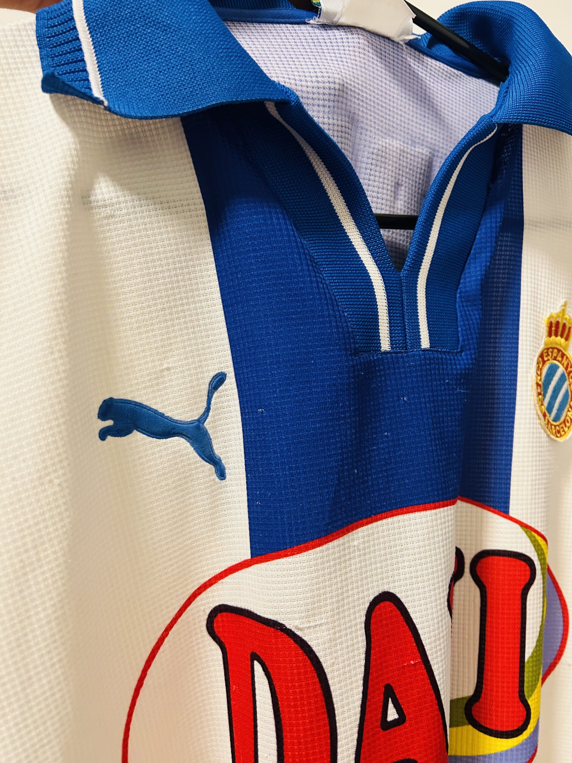 RCD ESPANYOL 1998/99 Home #10 carlos jersey XL - Image 6